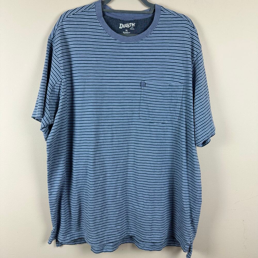 Duluth Trading Striped Gusset‎ Mens T Shirt XL Workwear Utility Gorpcore Hiking